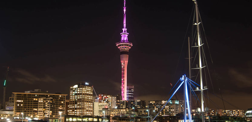 Sky Tower glows for Pink October 1 thumbnail