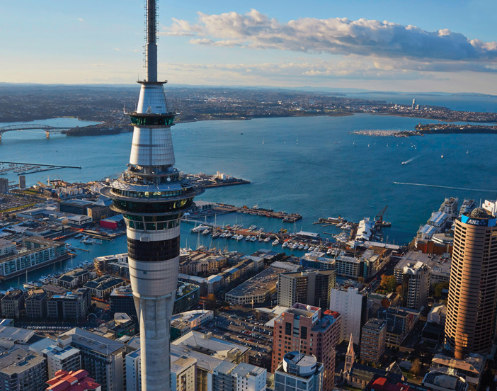 Skycity Auckland Sky Tower During The Day